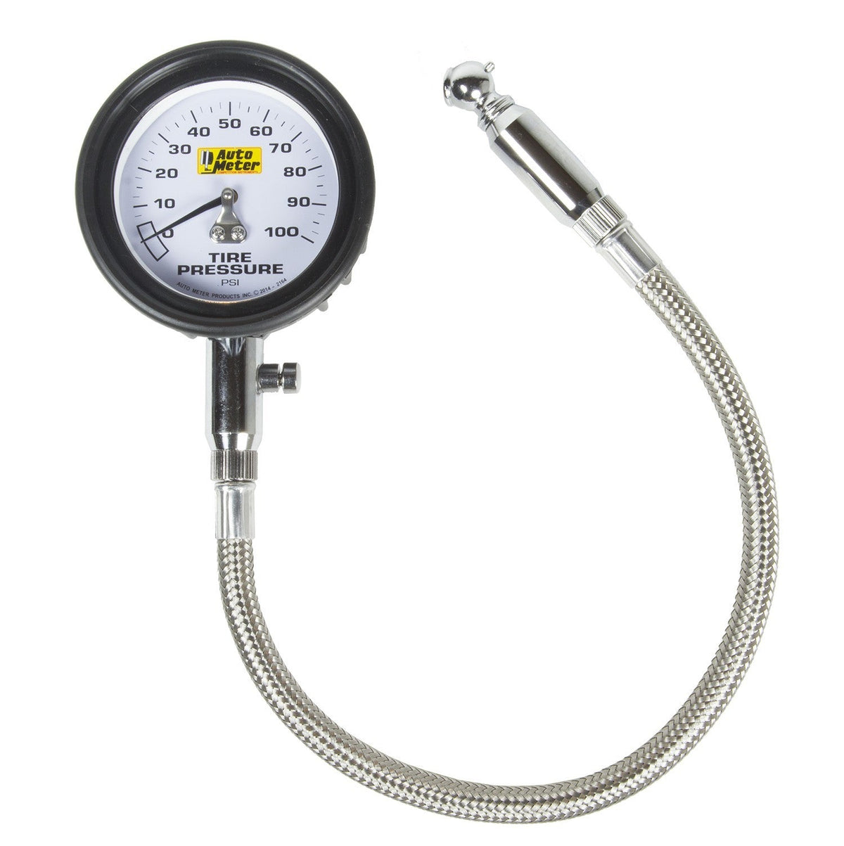 Tire Press. Gauge 0-100 PSI Analog w/Bleed Valve - 2164