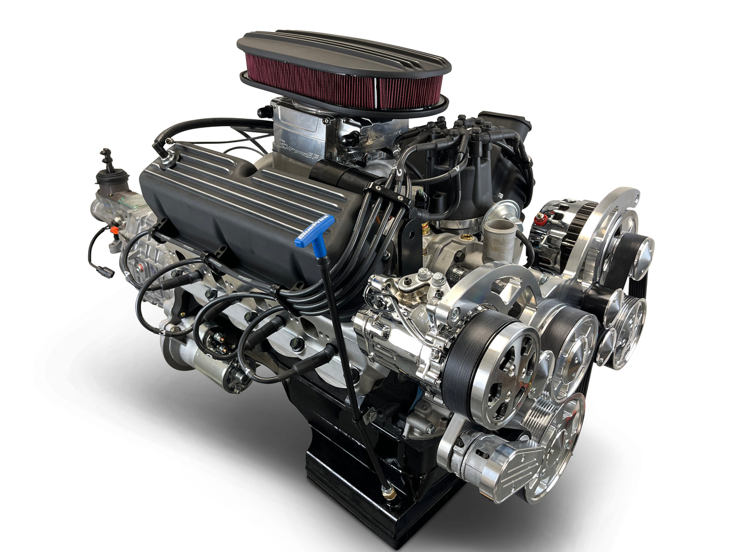 BluePrint Engines Ford Small Block Compatible 302 C.I. Standard Edition - TKX Manual Transmission - Polished Pulley Kit - Fuel Injected