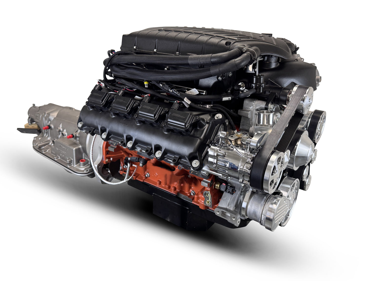 BluePrint Engines Chrysler Hemi Compatible 426 C.I. Standard Edition - 4L80E Automatic Transmission - Polished Pulley Kit - Supercharged