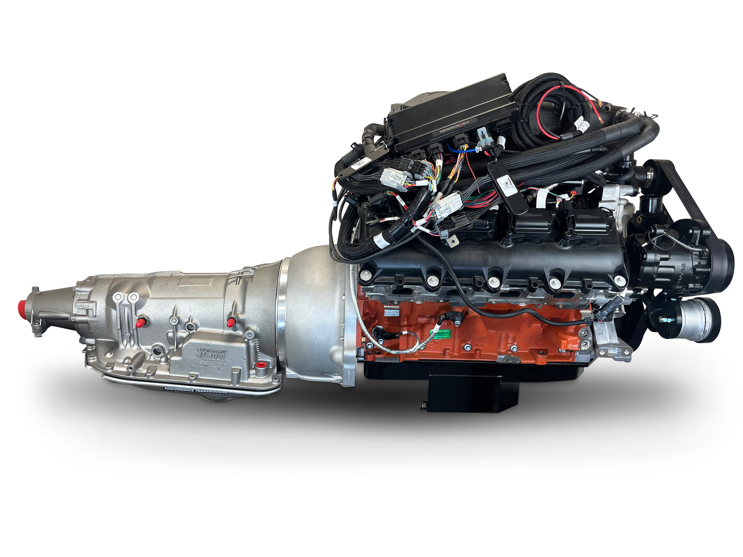 BluePrint Engines Chrysler Hemi Compatible 426 C.I. Standard Edition - 4L80E Automatic Transmission - Black Pulley Kit - Supercharged