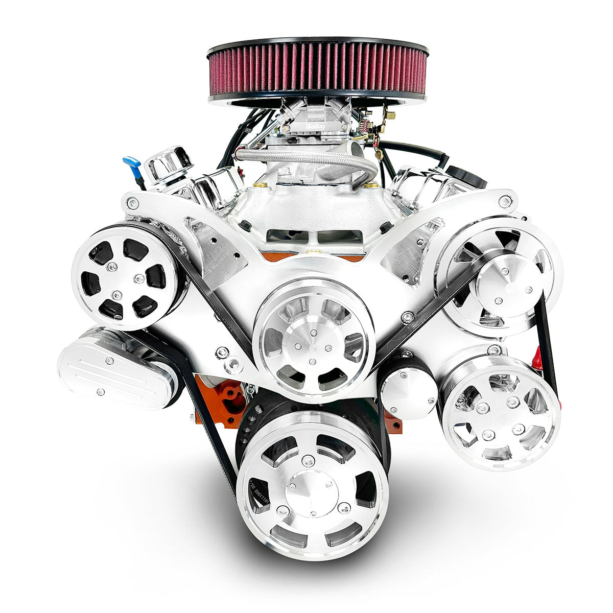 BluePrint Engines GM Small Block Compatible 427 C.I. Standard Edition - 700R4 Automatic Transmission - Polished Pulley Kit - Carbureted