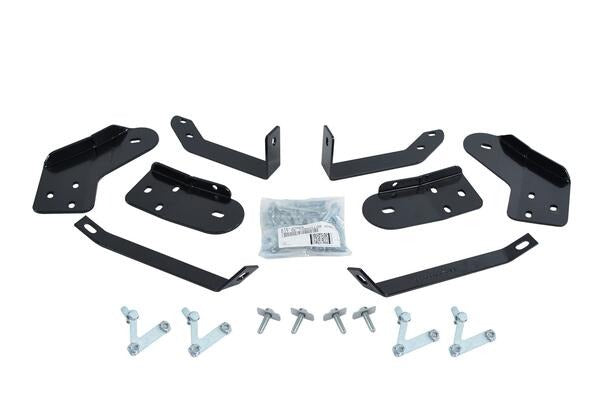 Big Country Truck Accessories 370204 - 3" Round Classic Side Bars With Mounting Bracket Kit - Polished Stainless Steel