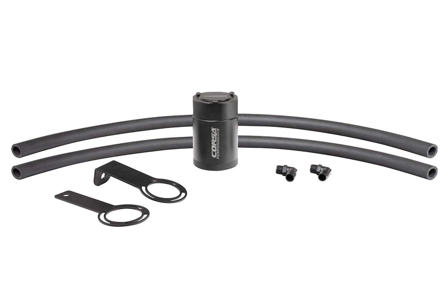 CORSA Performance 5/8in. Universal 3 Oz. Aluminum Oil Catch Can With Mounting Br