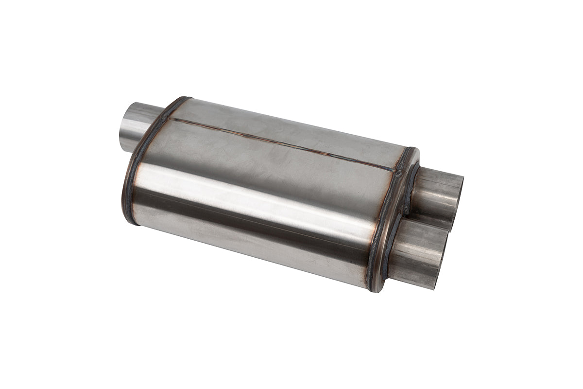 3.0in. Single Inlet/Dual Outlet Muffler With RSC Technology