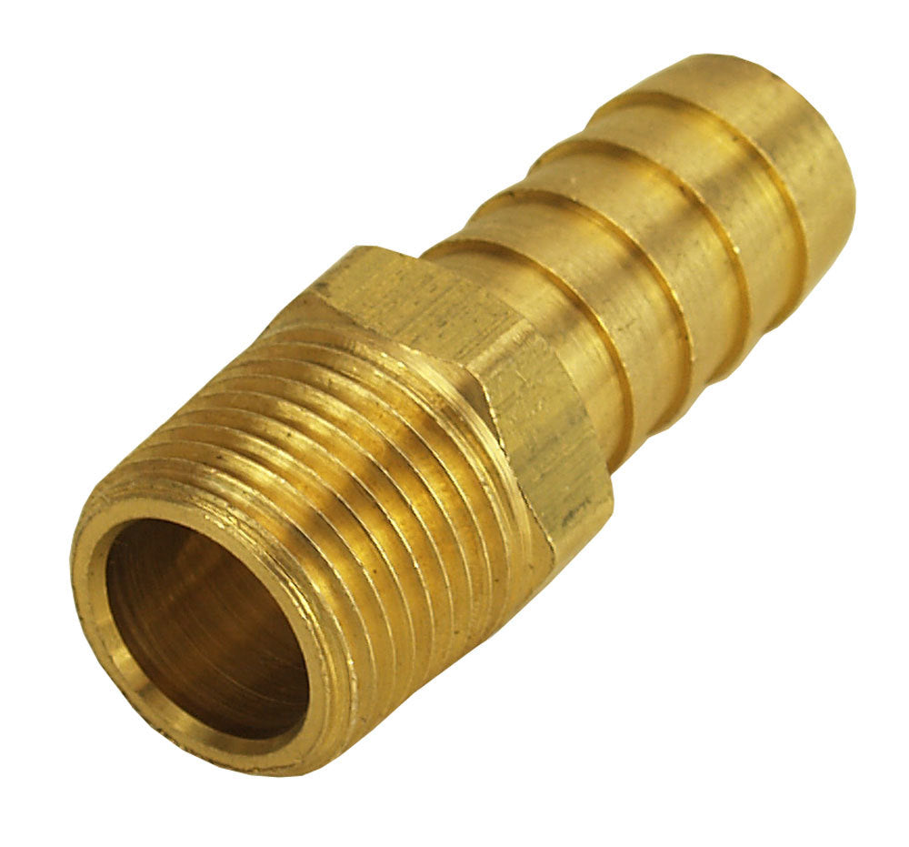 Straight Hose Barb Fitti ng 3/8 NPT M x 1/2 Barb - 98102