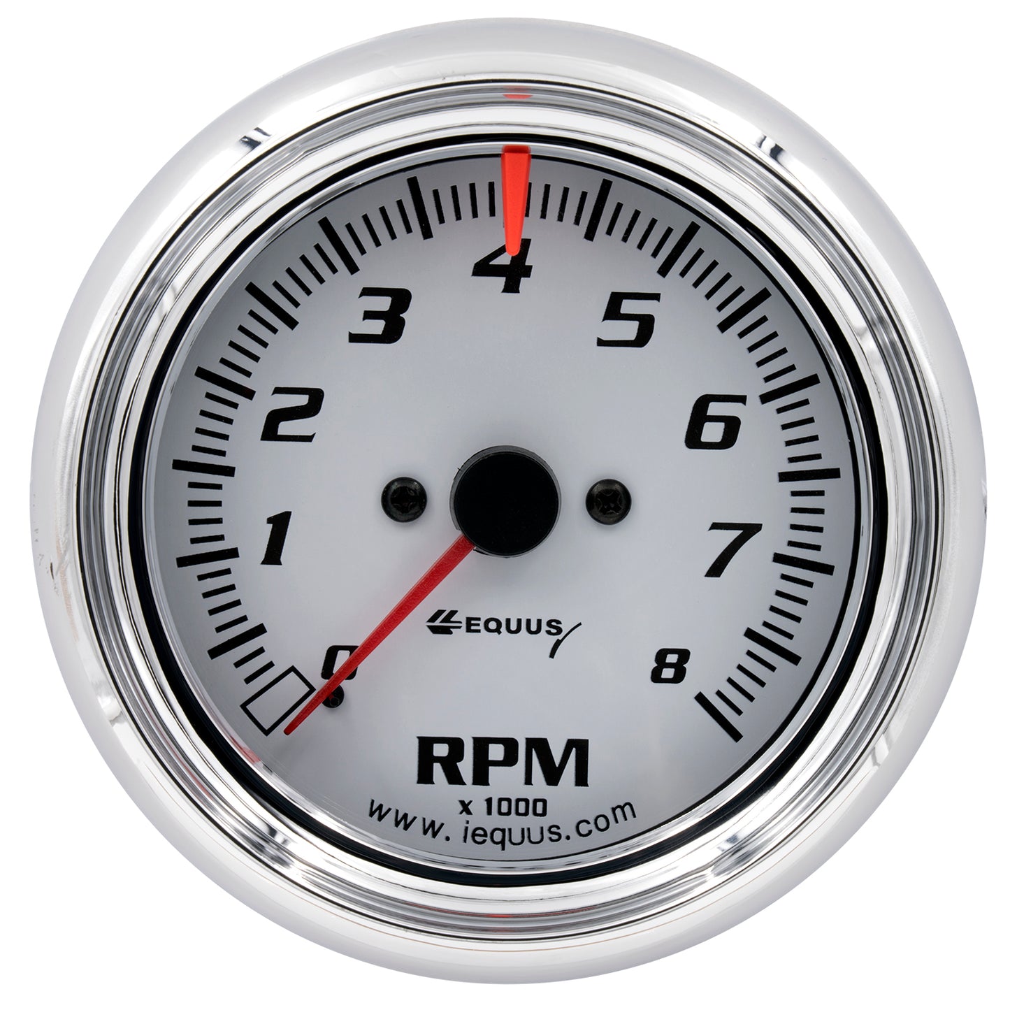 3-3/8 In. White Tachometer