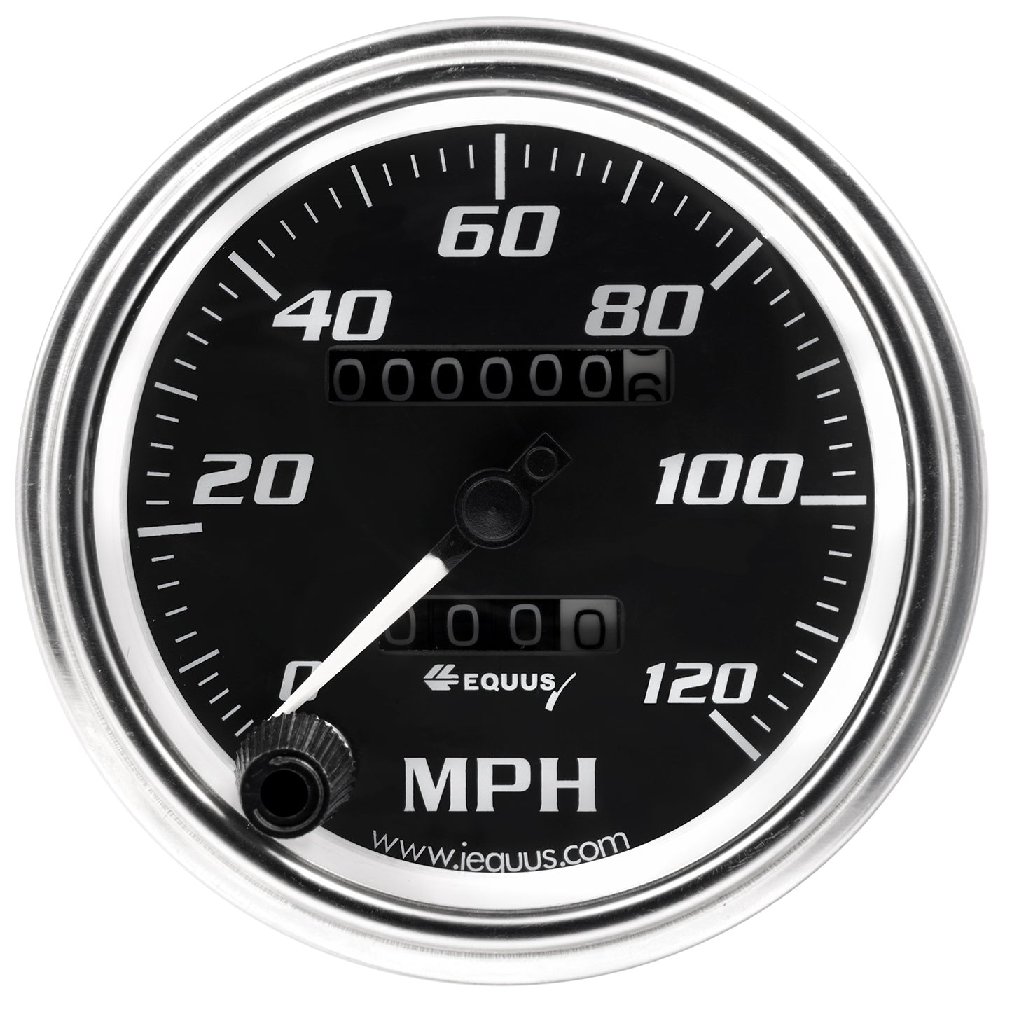 3-3/8 In Chrome Mechanical Speedometer