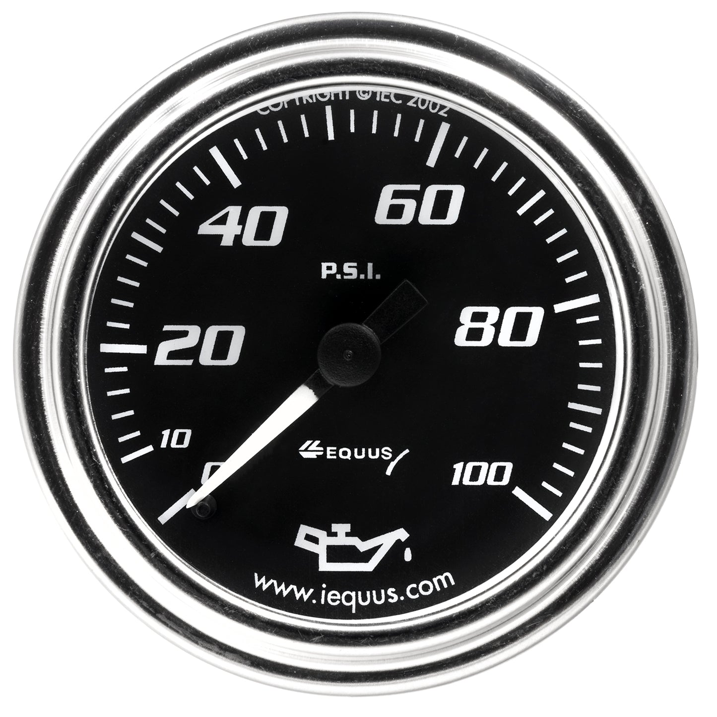 2 In. Chrome Mechanical Oil Pressure Gauge