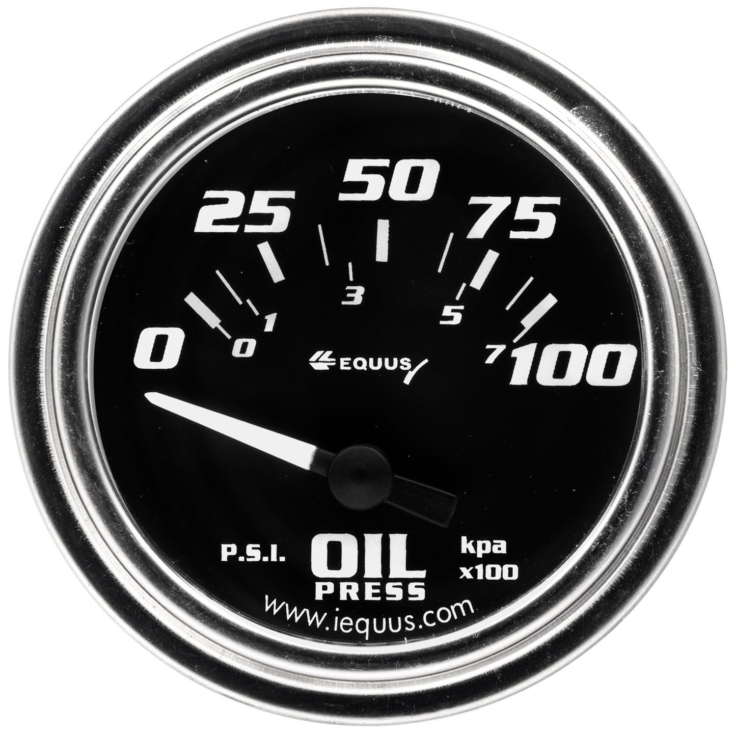 2 In. Chrome Electric Oil Pressure Gauge