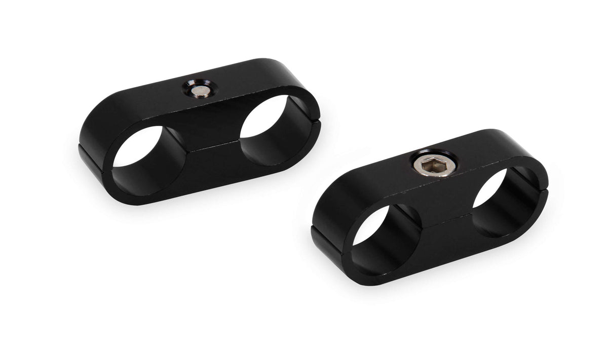 9/16 Hose Separator 2pk Billet Aluminum - Black - 167509ERL