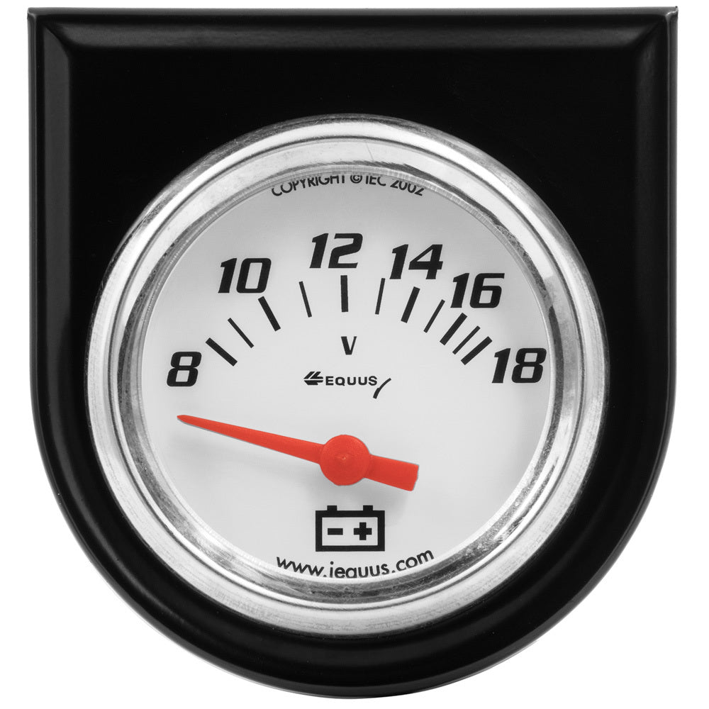 2.0 Dia Voltmeter Gauge w/Black Panel - E5268