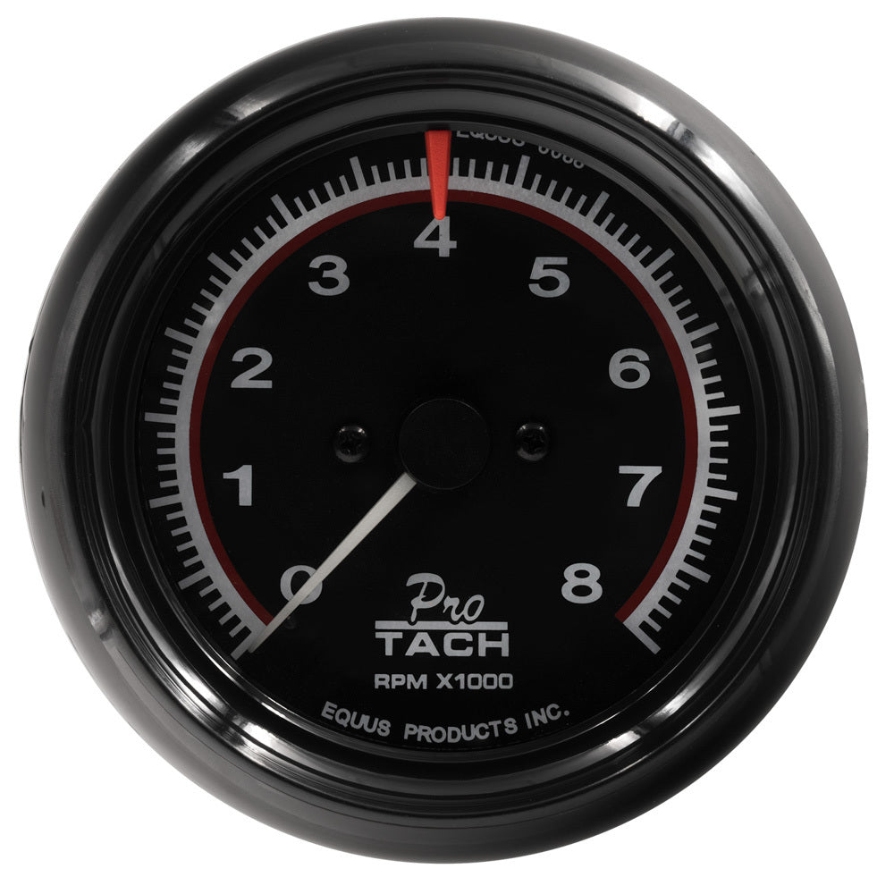 3-3/8IN Black Tachometer - E6088