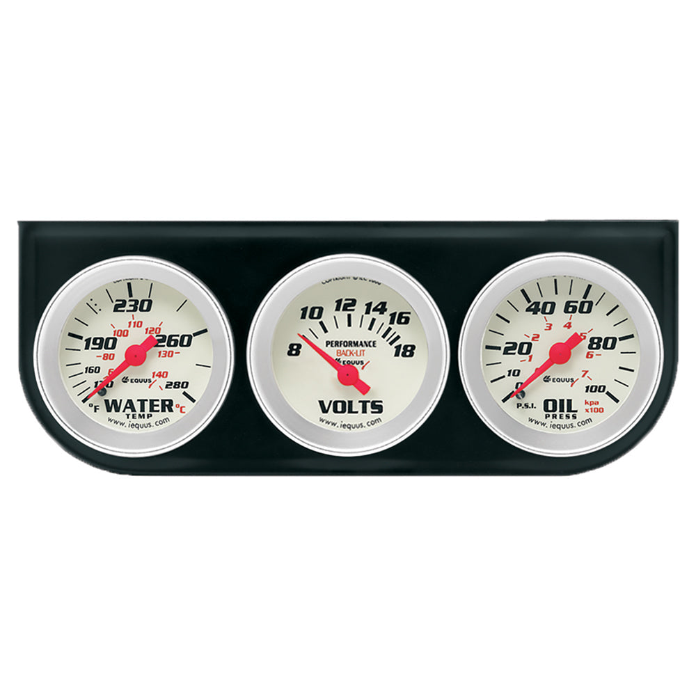 Triple Gauge Kit with/Voltmeter - E8200