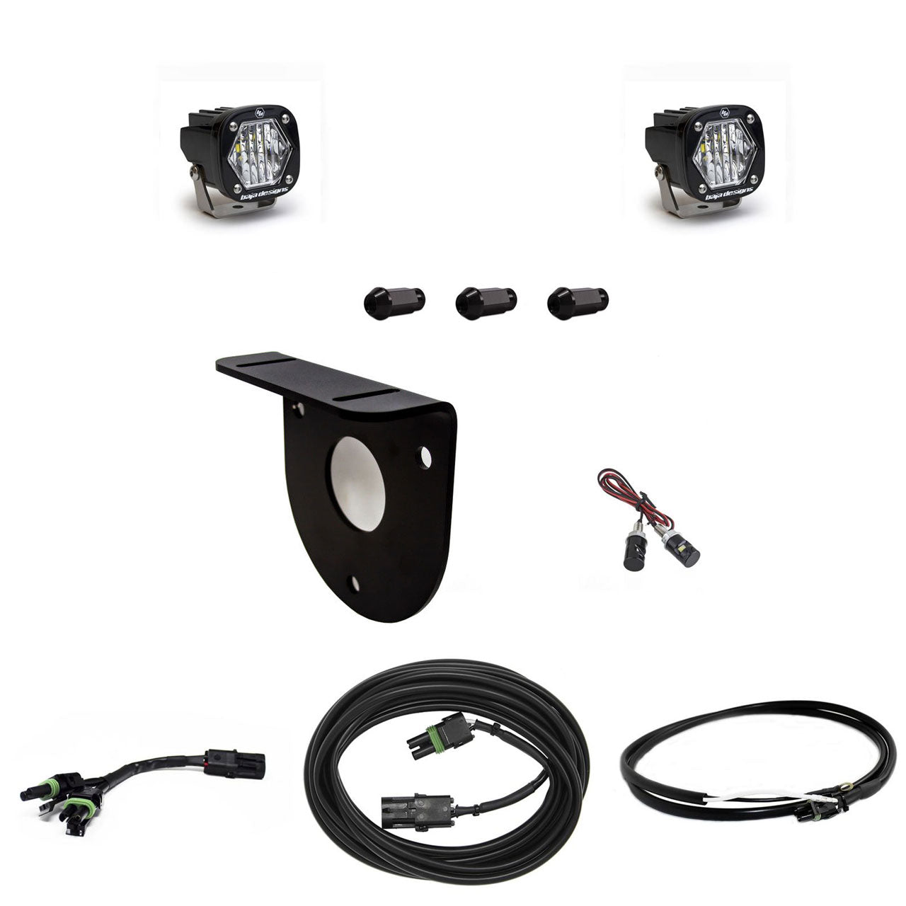 S1 Dual Reverse Kit - '21-25 Bronco (Multi-Pattern; Clear; Upfitter Wiring; No License Plate Mount)