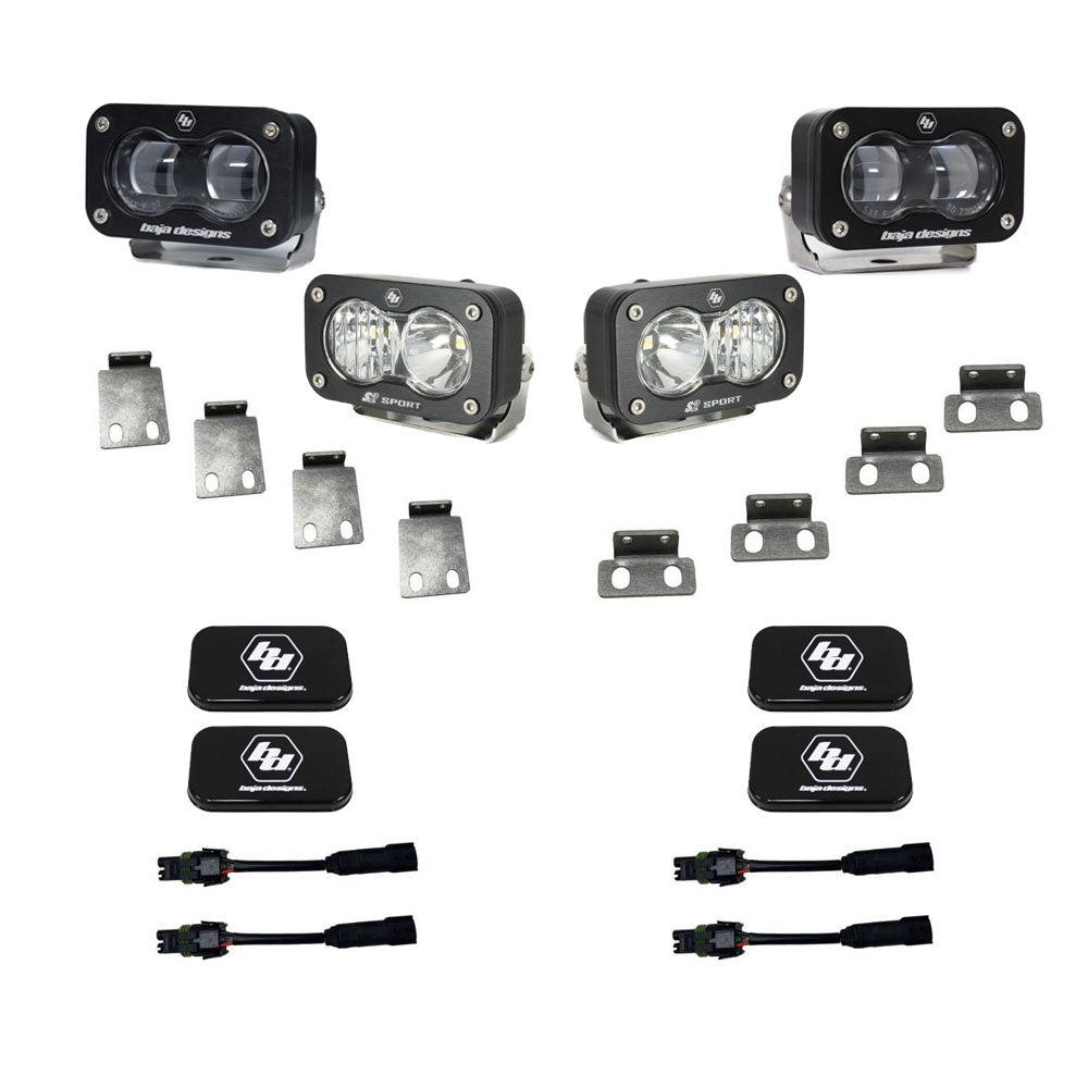 S2 SAE/S2 Sport Fog Pocket Kits - Ford '21-25 F-150 Raptor '23-25 Bronco Raptor '24-25 F-150 Raptor 37/R