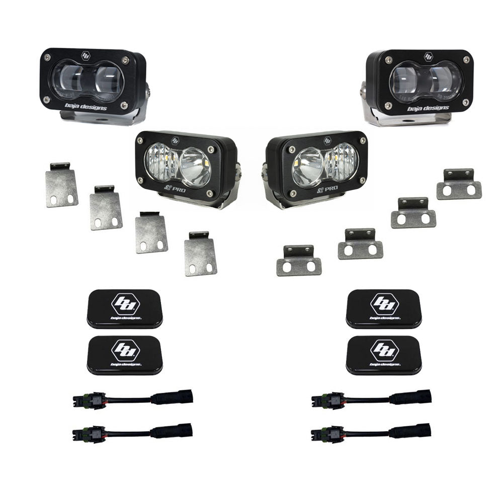 S2 SAE/S2 Pro Fog Pocket Kits - Ford '21-25 F-150 Raptor '23-25 Bronco Raptor '24-25 F-150 Raptor 37/R