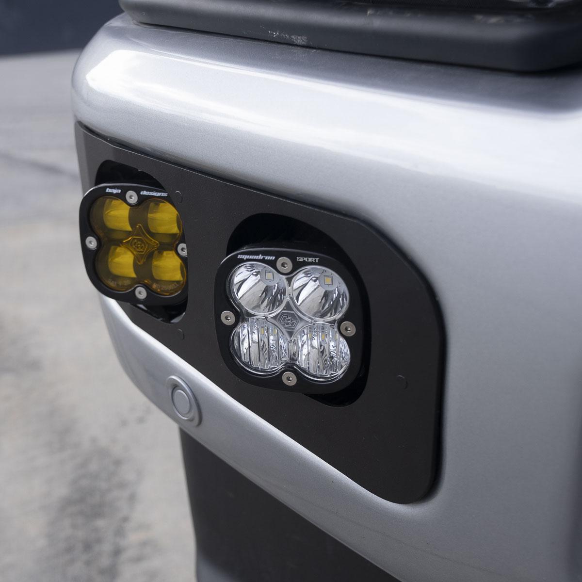 Squadron SAE/Sport Fog Pocket Kit - 2023-25 Ford F-250/350 Super Duty (SAE Fog; Baja Amber; Toggle Wiring)