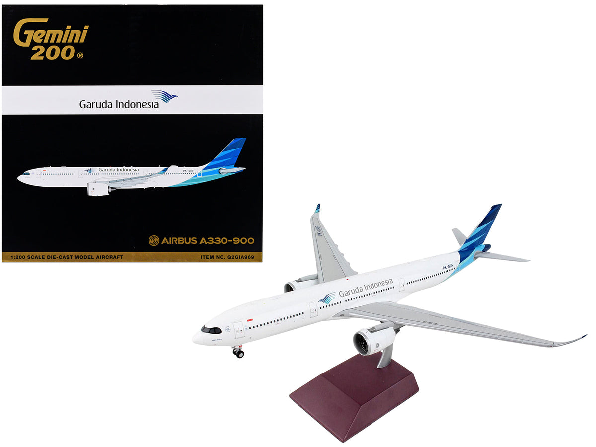 Airbus A330-900 Commercial Aircraft "Garuda Indonesia" White with Blue Tail "Gemini 200" Series 1/200 Diecast Model Airplane by GeminiJets free shipping USA