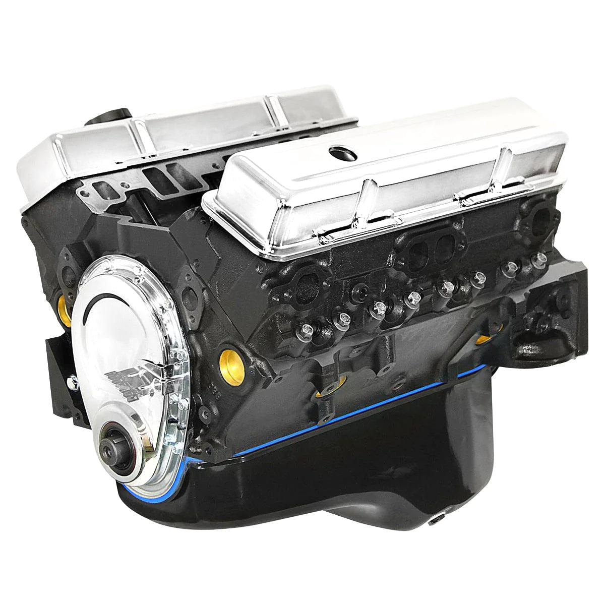 BluePrint Engines GM Small Block Compatible 350 C.I. Long Block - 50 State Legal 80'-88'