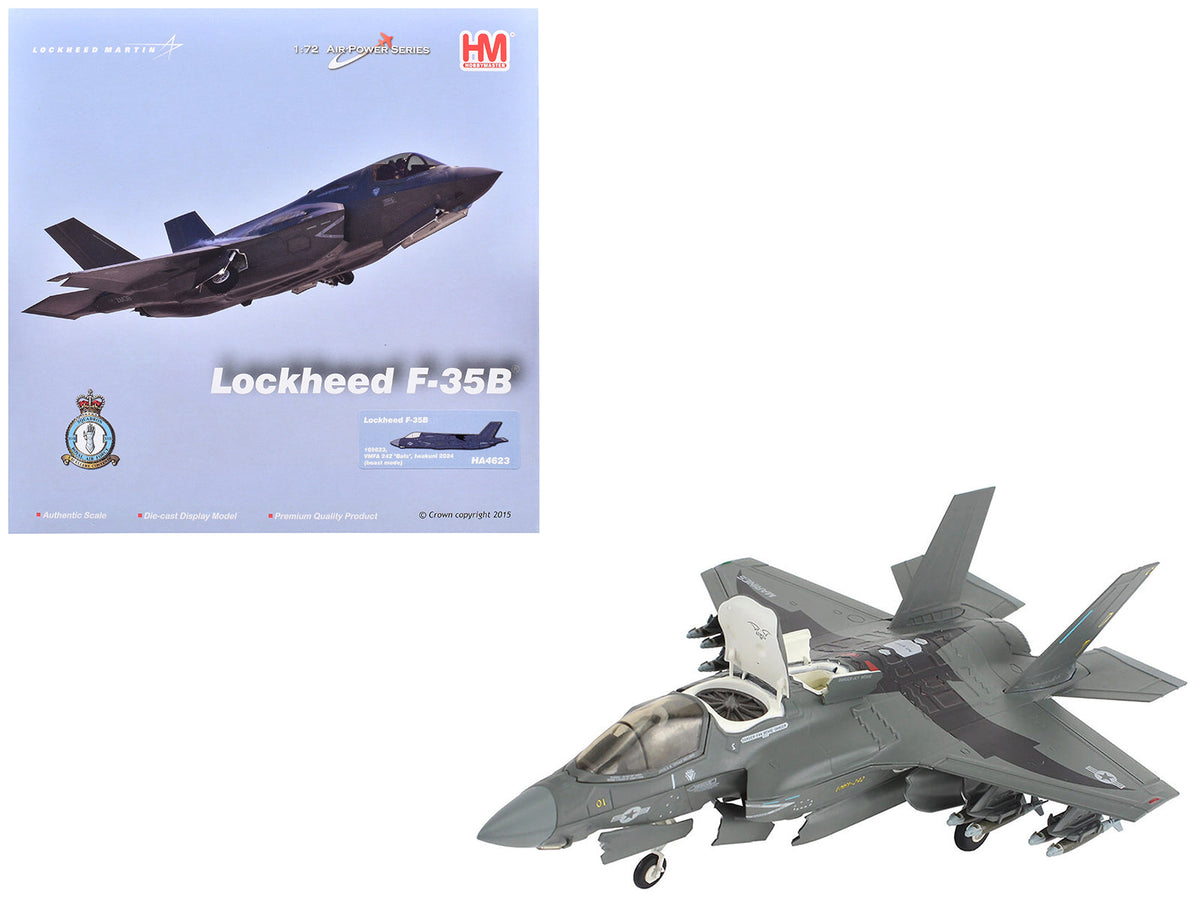 Lockheed F-35B Lightning II Aircraft (Beast Mode) "169623 VMFA-242 Bats Iwakuni Japan" (2024) United States Marine Corps "Air Power Series" 1/72 Diecast Model by Hobby Master free shipping USA