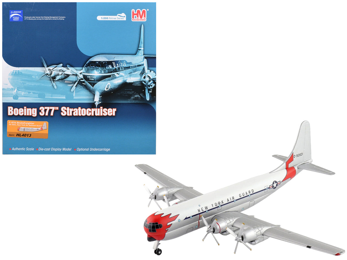 Boeing 377 C-97A Stratofreighter Transport Aircraft "49-2601 New York Air National Guard" United States Air Force "Airliner Series" 1/200 Diecast Model by Hobby Master free shipping USA
