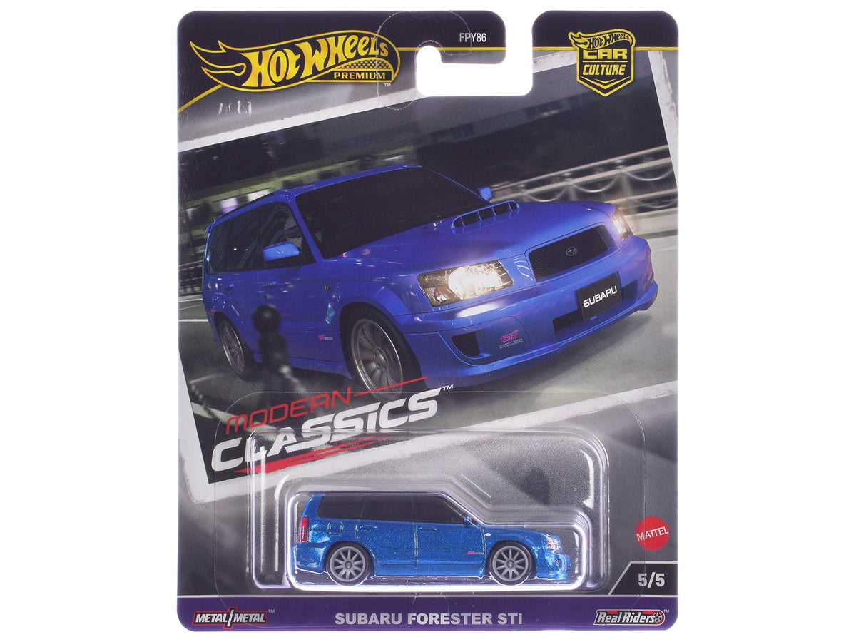 Subaru Forester STi Blue Metallic "Modern Classics" Series Diecast Model Car by Hot Wheels free shipping USA