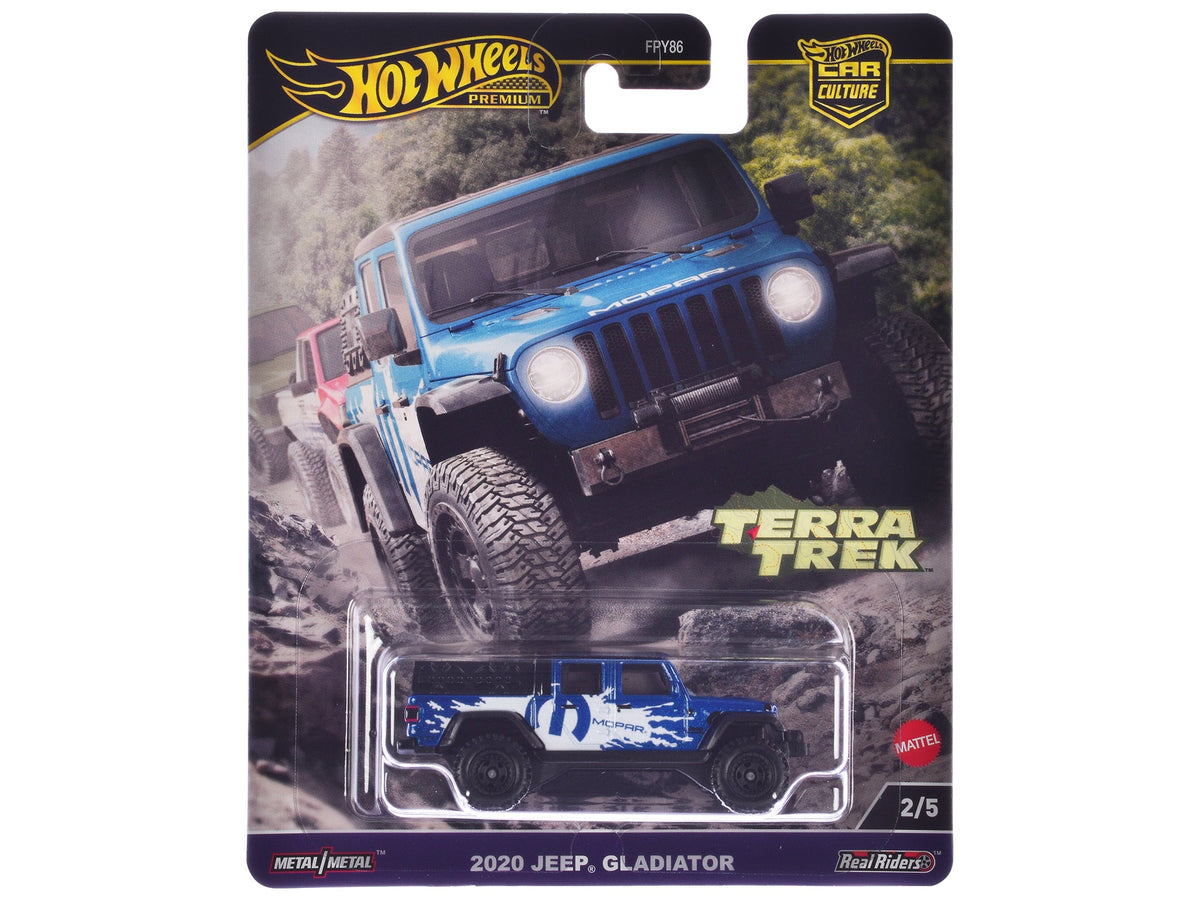2020 Jeep Gladiator Pickup Truck Blue Metallic "MOPAR" "Terra Trek" Series Diecast Model Car by Hot Wheels free shipping USA