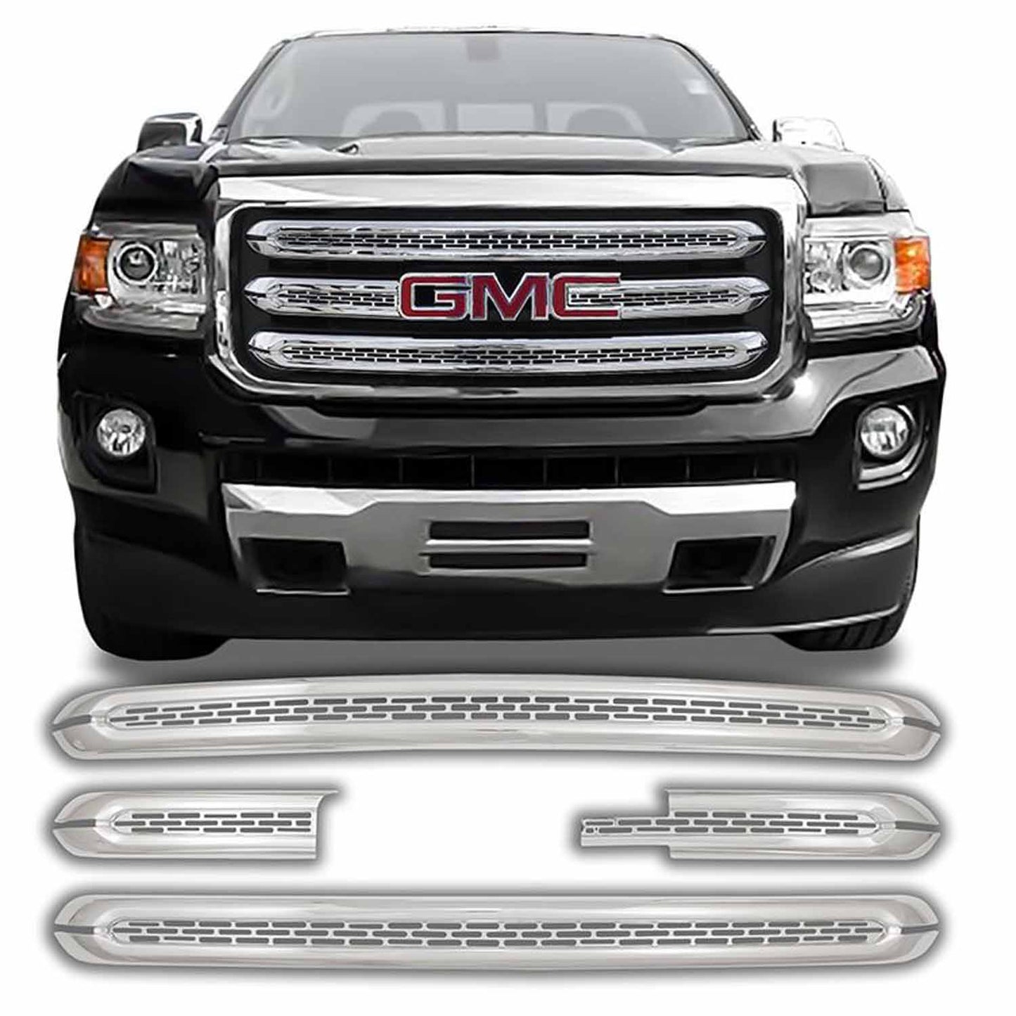 Coast To Coast Grille Insert Overlay Mesh 4 Pc Chrome ABS