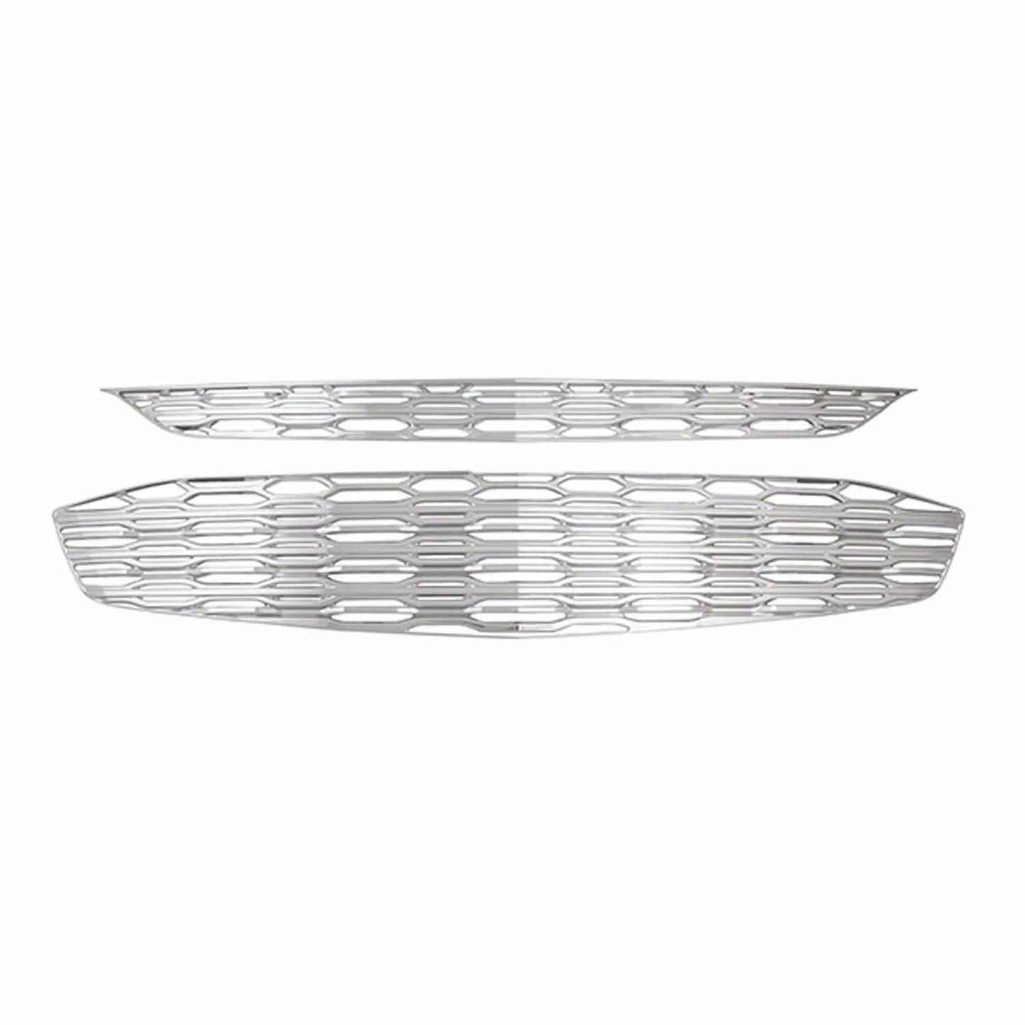 Coast To Coast Grille Insert Overlay Oval Mesh 2 Pc Chrome ABS