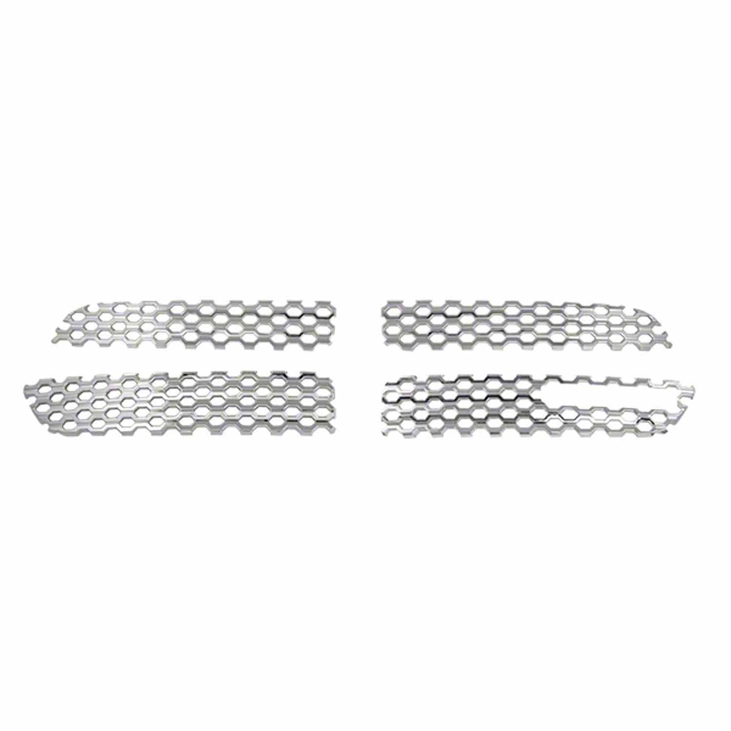 Coast To Coast Grille Insert Overlay Honeycomb 4 Piece Chrome ABS