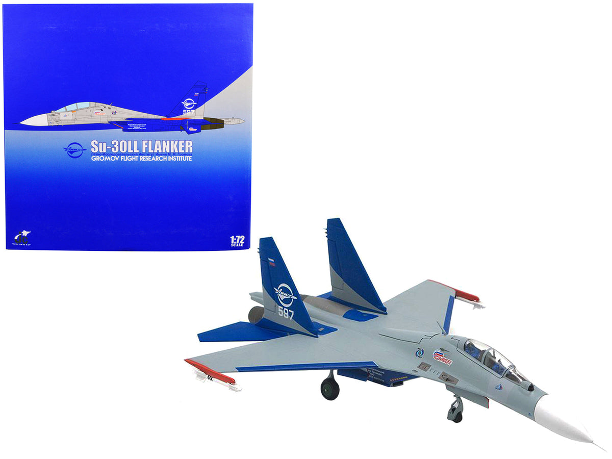 Sukhoi Su-30LL Flanker-C Fighter Aircraft "Gromov Flight Research Institute Ramenskoye AB Russia" (1997) 1/72 Diecast Model by JC Wings free shipping USA