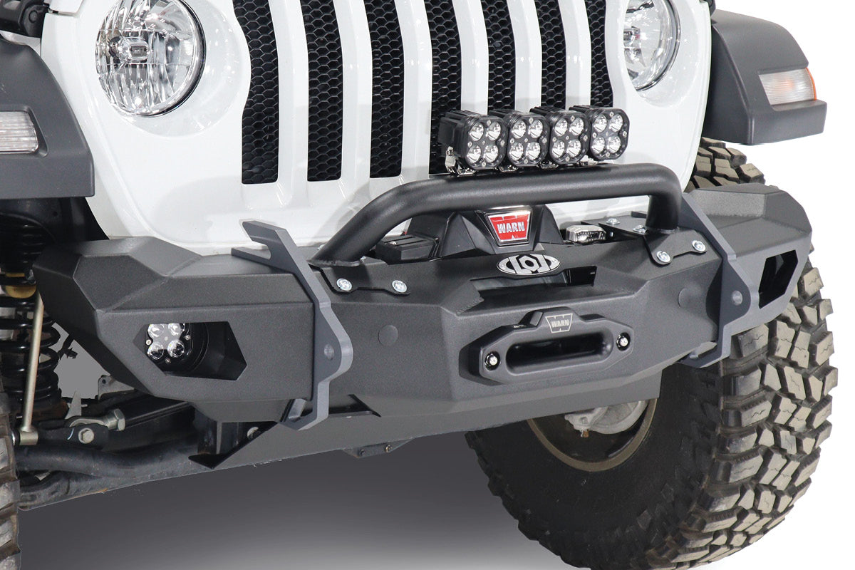 JK/JL/JT Black Ops Shorty Winch Front Bumper