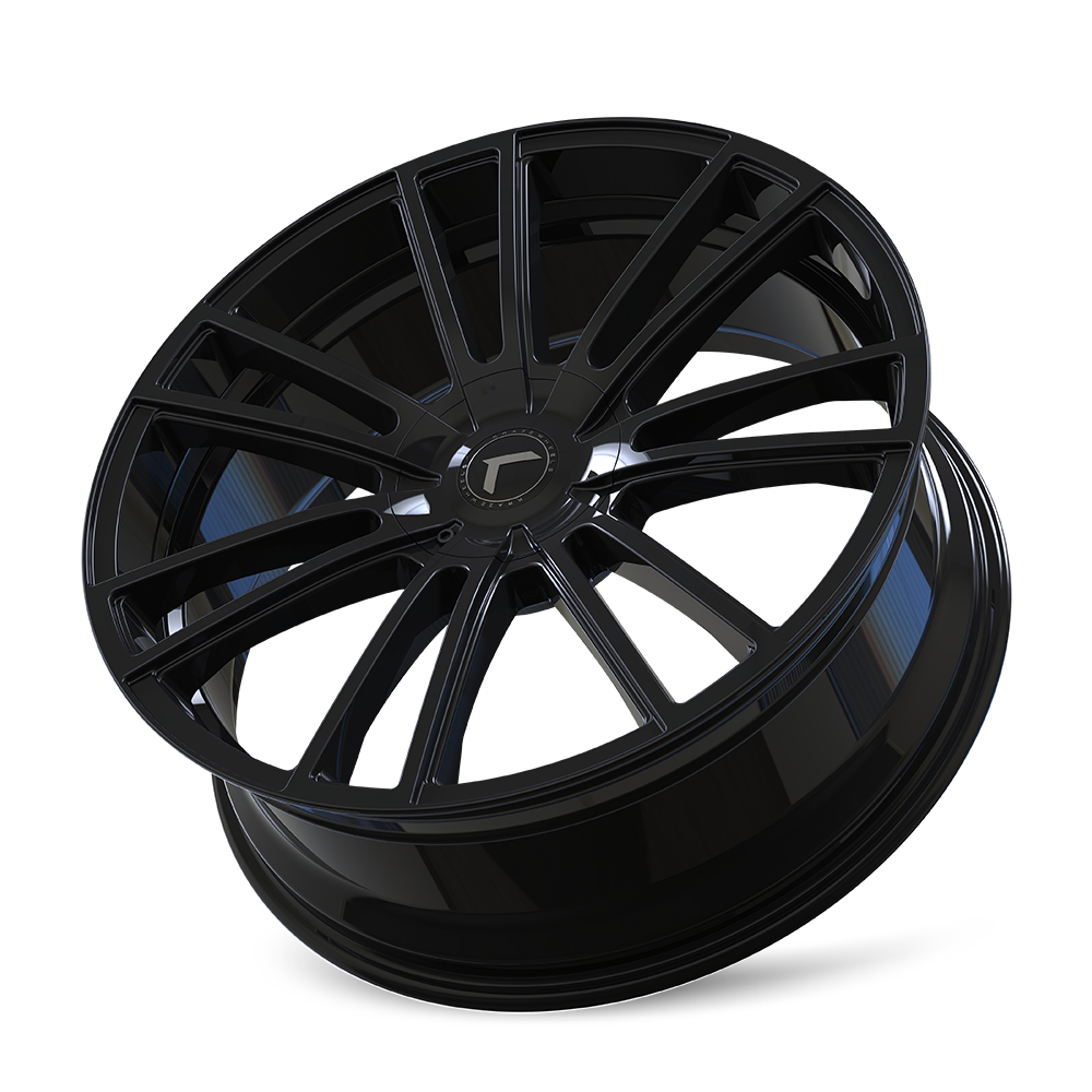 KRAZE SPECTRA 183 GLOSS BLACK 20X8.5 5-110/5-127 38MM 72.62MM KR183-2860GB38