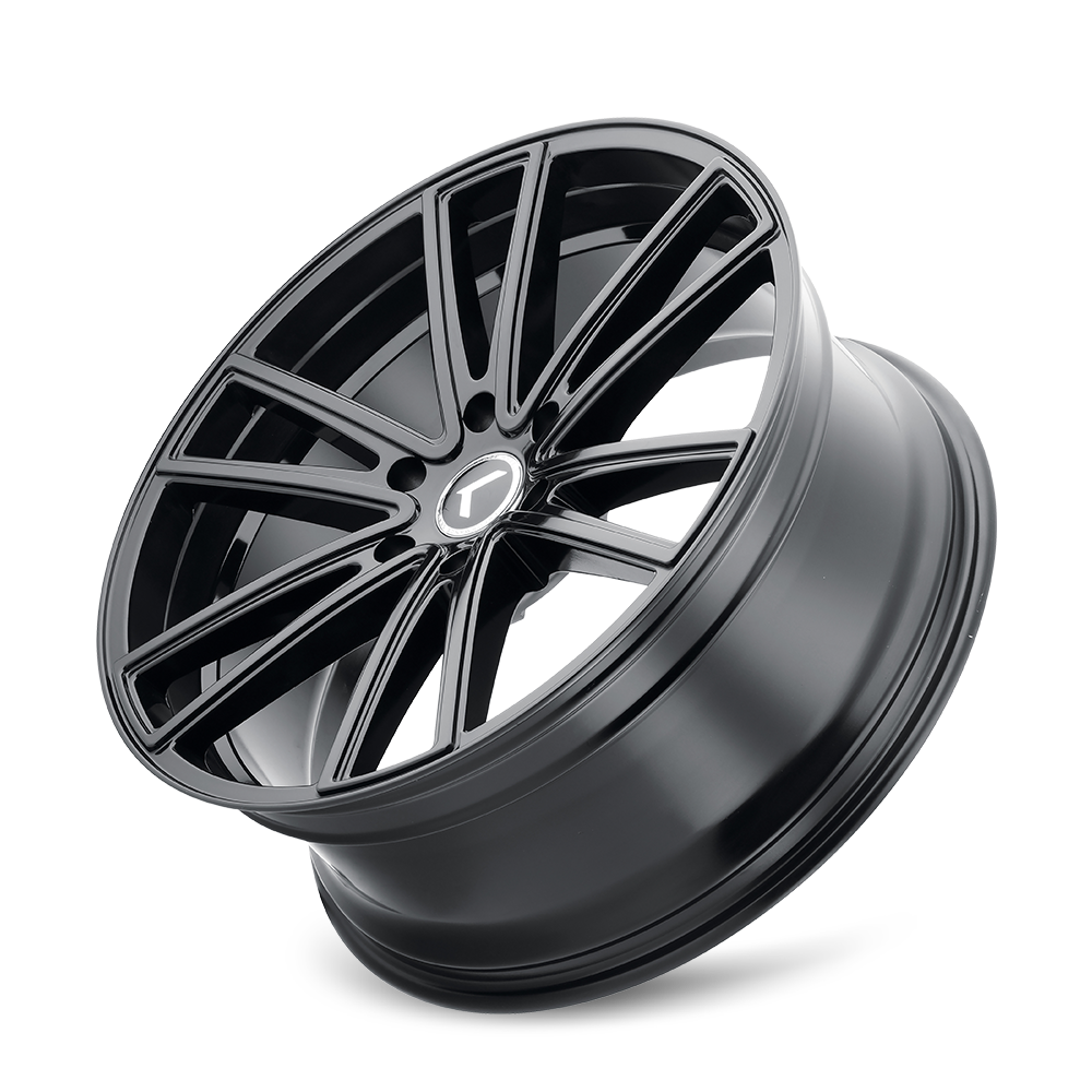 KRAZE LUSSO KR190 GLOSS BLACK 20X8.5 5-115 38MM 72.62MM KR190-2864GB38
