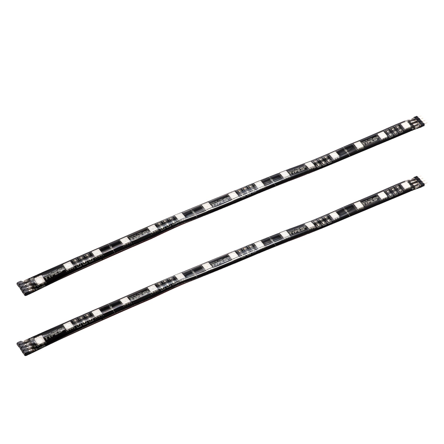 TYPE S 24 In. Interior Strip Lighting W/ 2 X 12 In. HyperBright Ext Strips MultiClr
