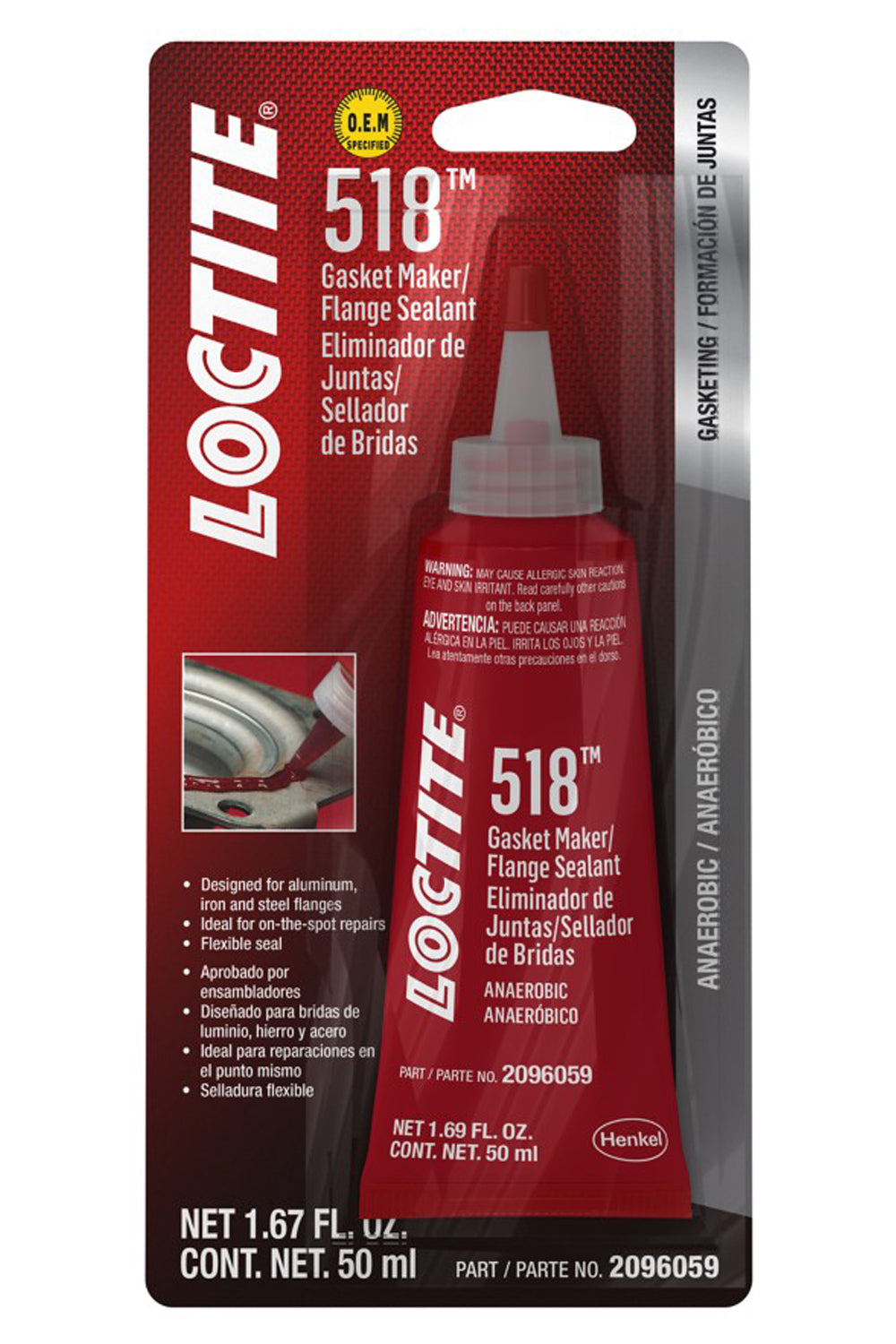 Gasket Maker 518 Anaerbc 50ml/1.69oz - 2096059