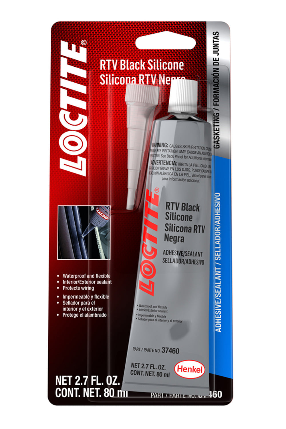 RTV Black Silicone Adhesive 80ml/2.7oz - 491979
