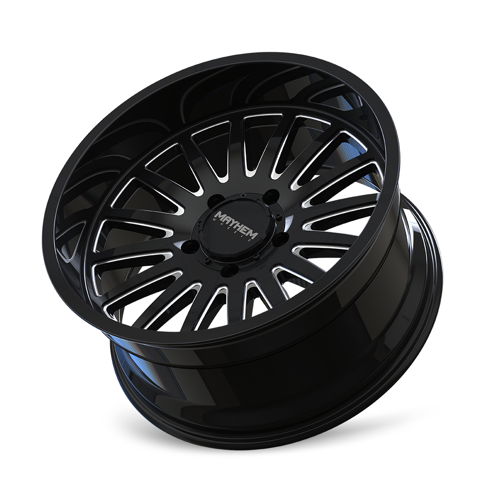 MAYHEM UTOPIA 8114 GLOSS BLACK MILLED 20X10 5-127 -19MM 71.5MM