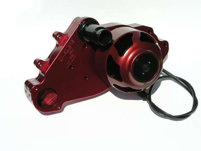 SBC LS1 Billet Electric W/P - Red - WP319R