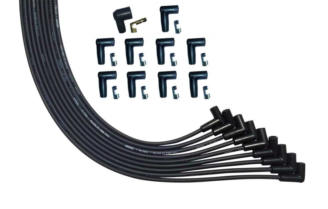 Ultra Plug Wire Set Universal V8 Black - 51006
