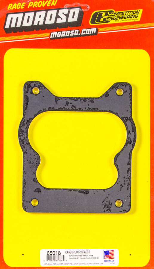 Carburetor Spacer 1/2 Inch Wood - 65018