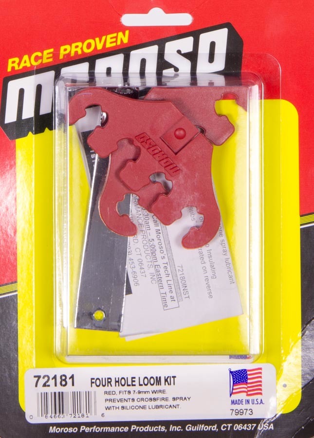 Four Hole Wire Looms Red - 72181