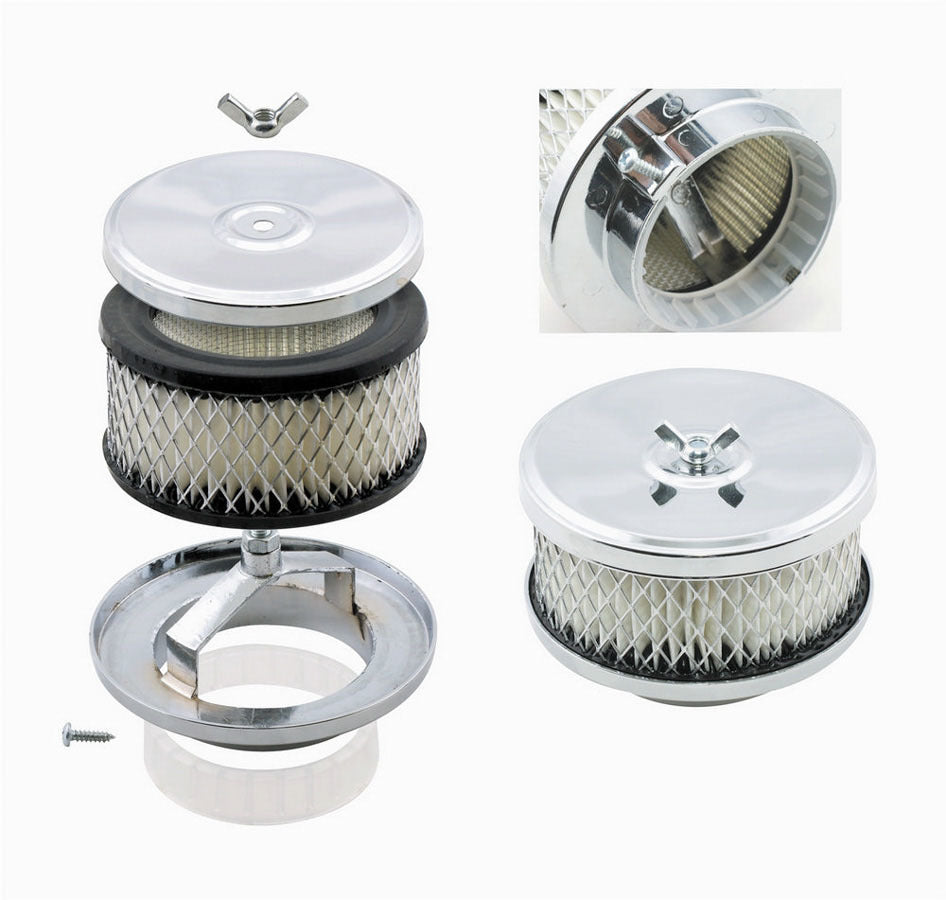 4in Chrome Air Cleaner - 4354