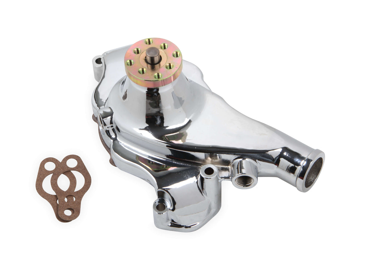 With Pump Aluminum Chrm SBC Shrt 55-71 - 7014G