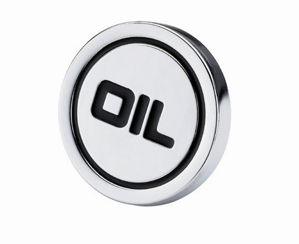 Chrome Push On Oil Plug - 9815