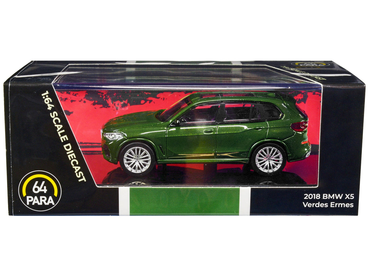 2018 BMW X5 Verde Ermes Green Metallic with Sunroof 1/64 Diecast Model Car by Paragon Models free shipping USA