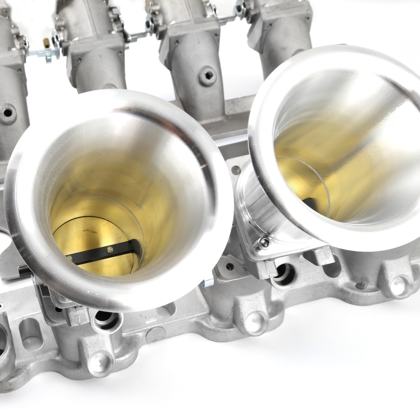 Speedmaster PCE148.1053 Fits Ford 302 351C Cleveland Downdraft EFI Stack Intake Manifold System Satin