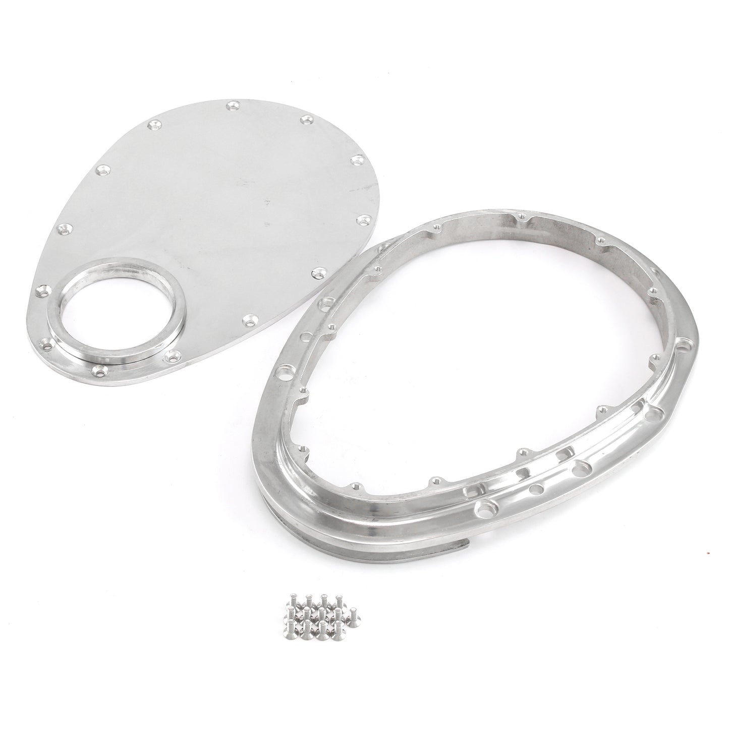 Speedmaster PCE265.1039 Fits Chevy SBC 283 350 400 Polished Removable Front Aluminum Timing Chain Cover