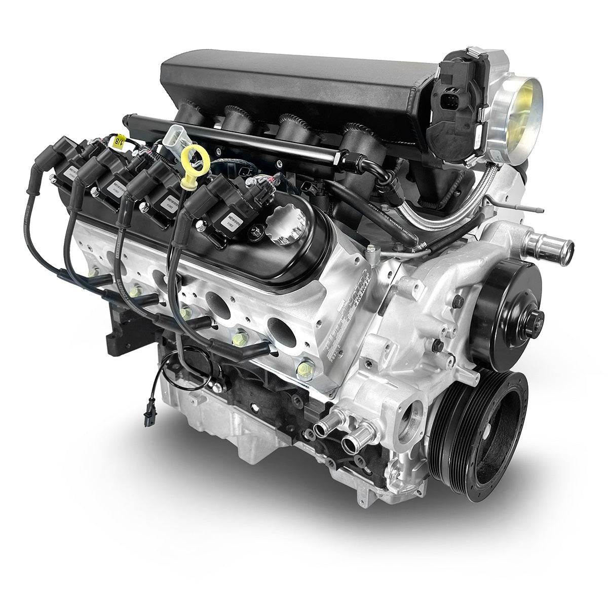 BluePrint Engines GM LS Compatible 427 C.i. Pro Series Engine - BPE Fabbed Aluminum Intake - Base Dressed - No ECU / Harness