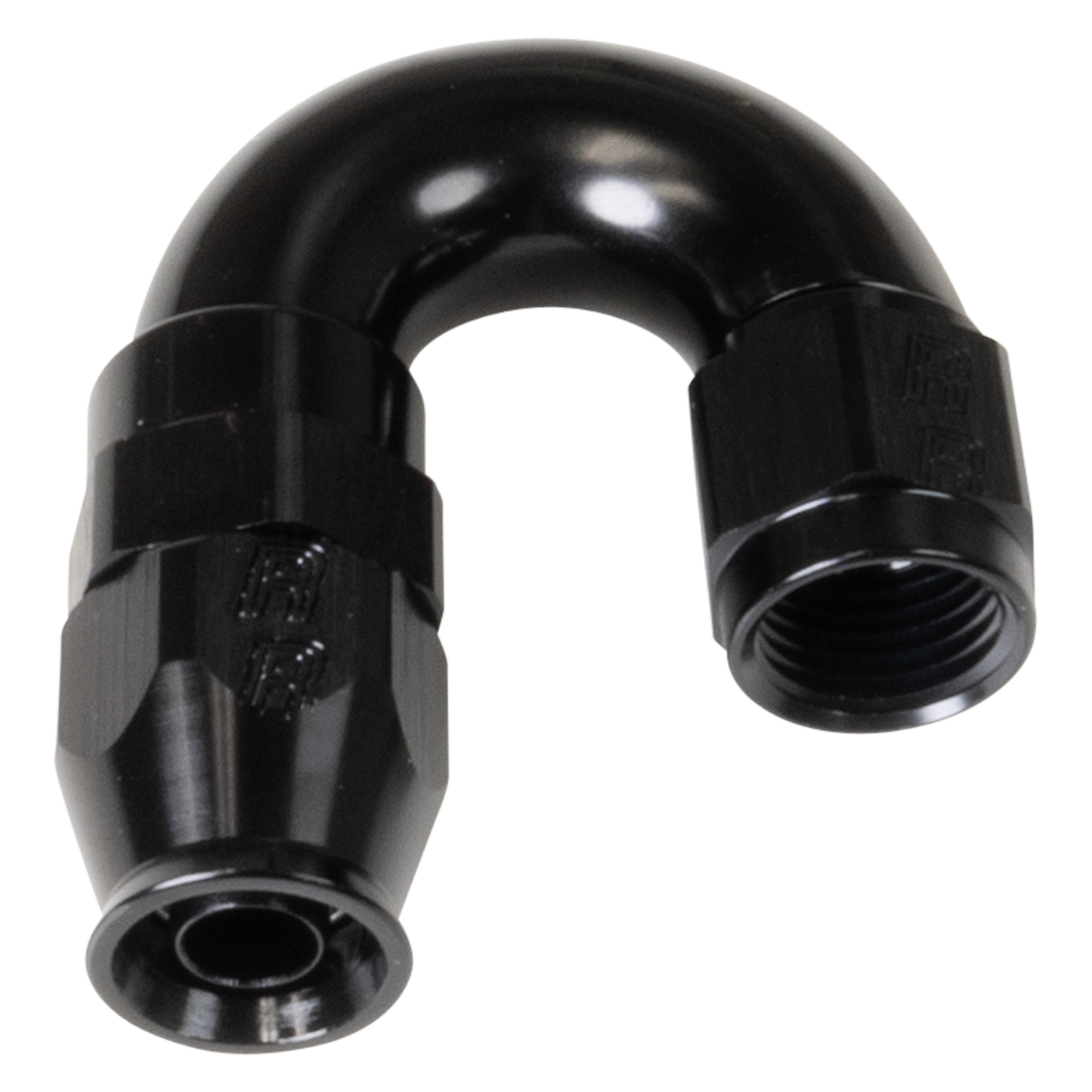 Black 180 -6 Pro PTFE Hose End